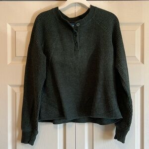 Old Navy Waffle Knit Henley